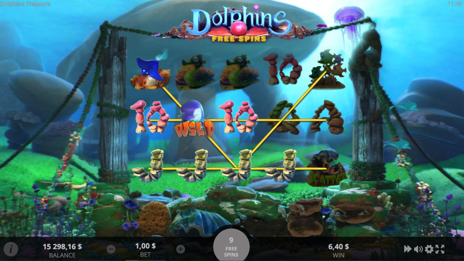 DOLPHINS TREASURE evoplay เครดิตฟรี pgslot168 vip