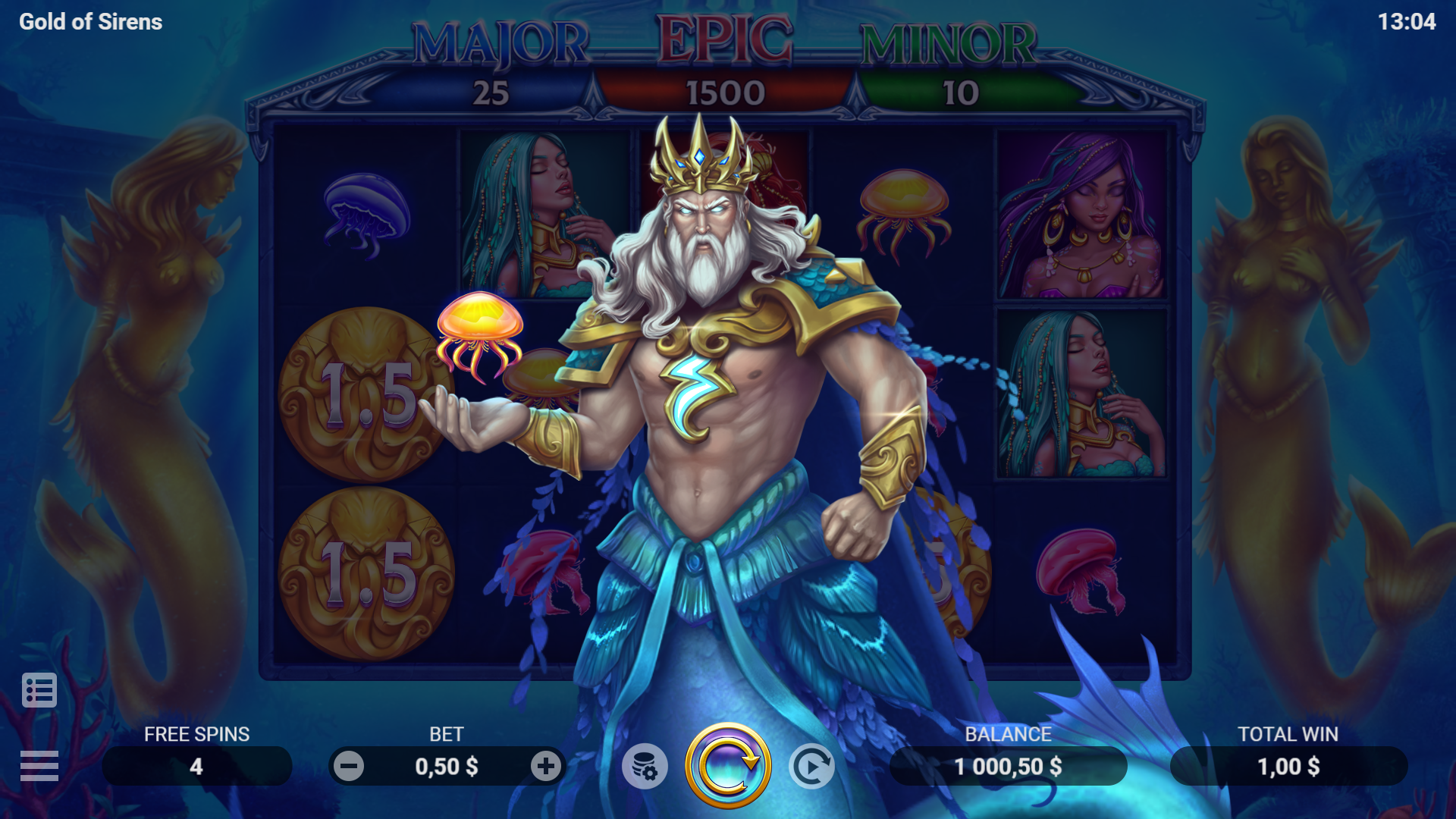 GOLD OF SIRENS EVOPLAY pgslot168 vip