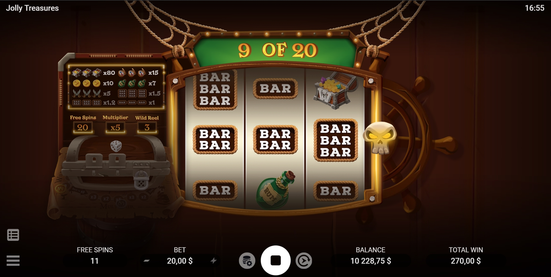 JOLLY TREASURES EVOPLAY pgslot168 vip