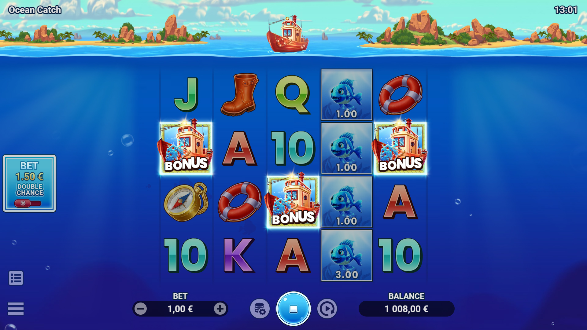 OCEAN CATCH evoplay เครดิตฟรี pgslot168 vip