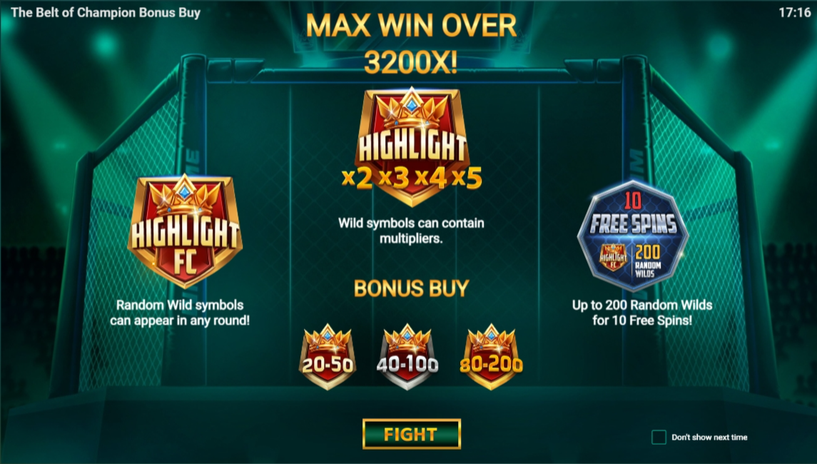 THE BELT OF CHAMPION BONUS BUY สล็อต evoplay pgslot168 vip