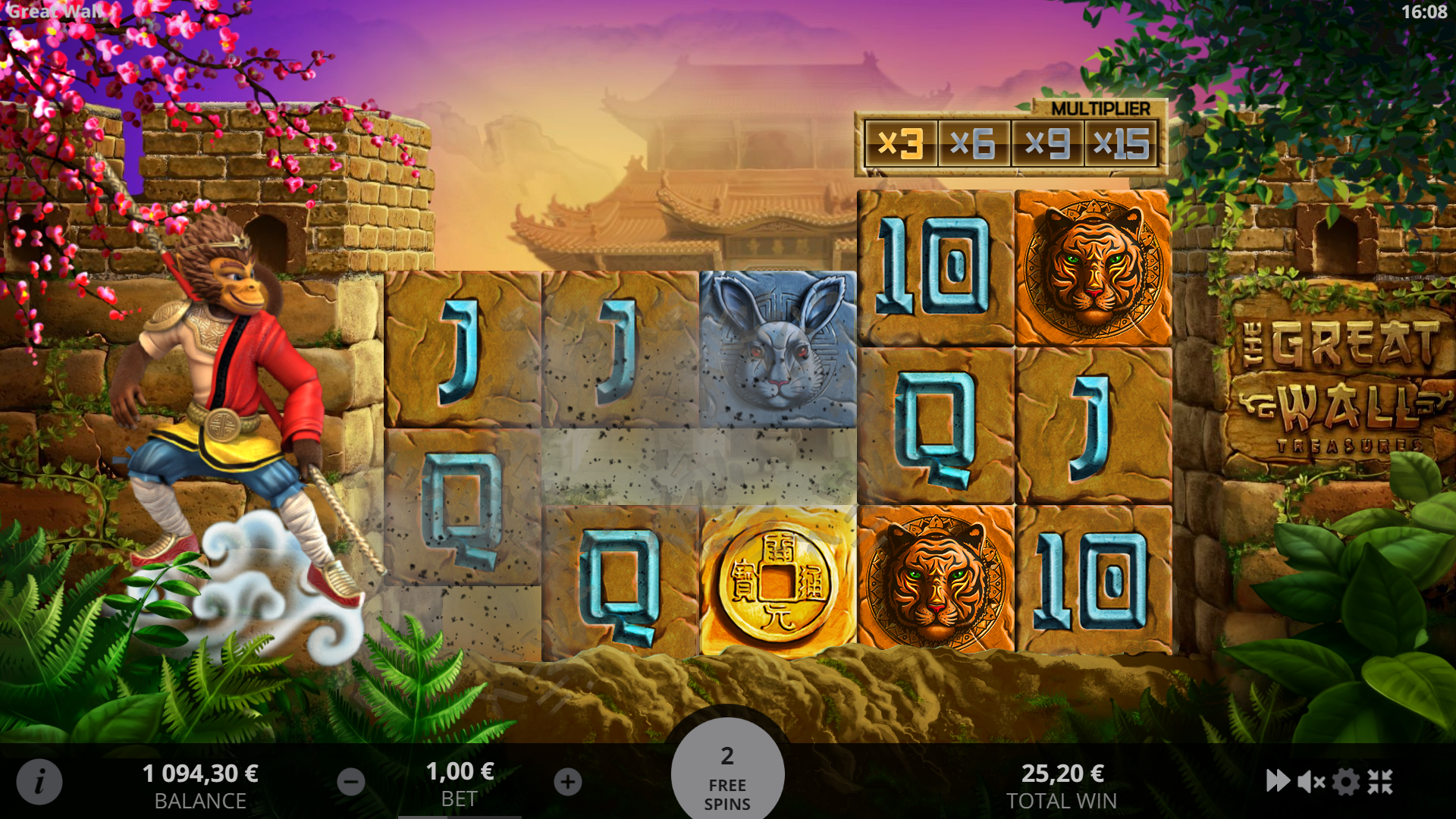 THE GREAT WALL TREASURE EVOPLAY pgslot168 vip