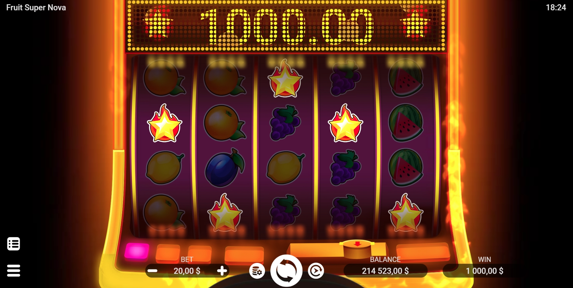 FRUIT SUPER NOVA evoplay เครดิตฟรี pgslot168 vip