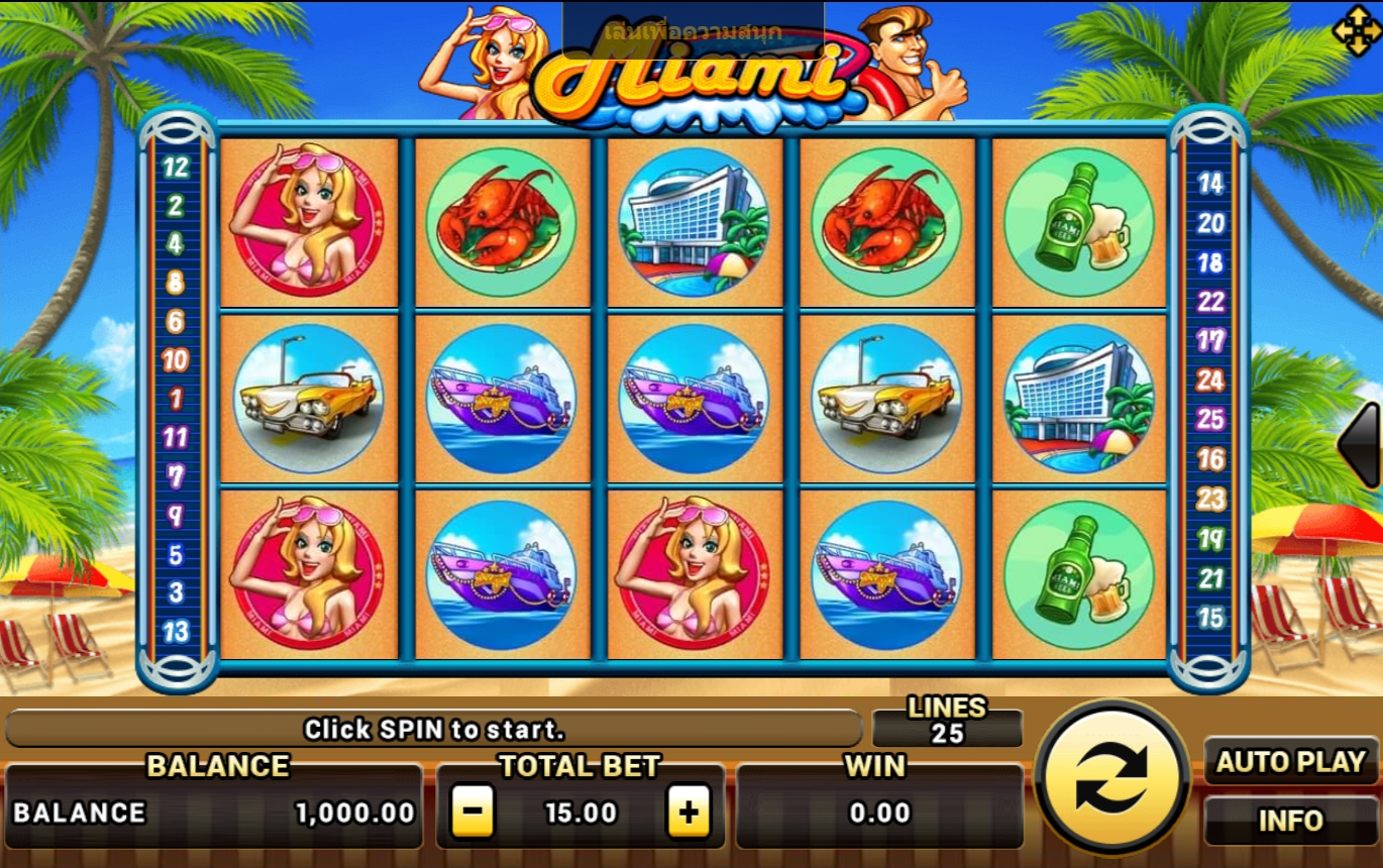 Miami slotxo pgslot 168 vip ฝาก ถอน