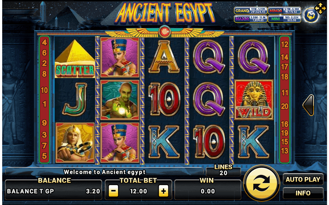 Ancient Egypt Slotxo pgslot 168 vip ฝาก ถอน