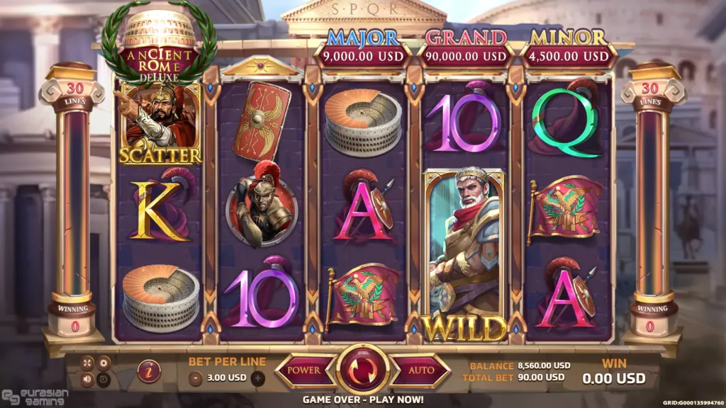 Ancient Rome Deluxe Slotxo pgslot 168 vip ฝาก ถอน