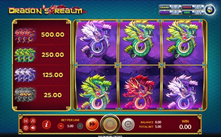 Dragon's Realm Slotxo pgslot 168 vip ฝาก ถอน