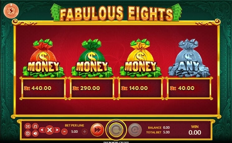 Fabulous Eights slotxo pgslot 168 vip เว็บตรง