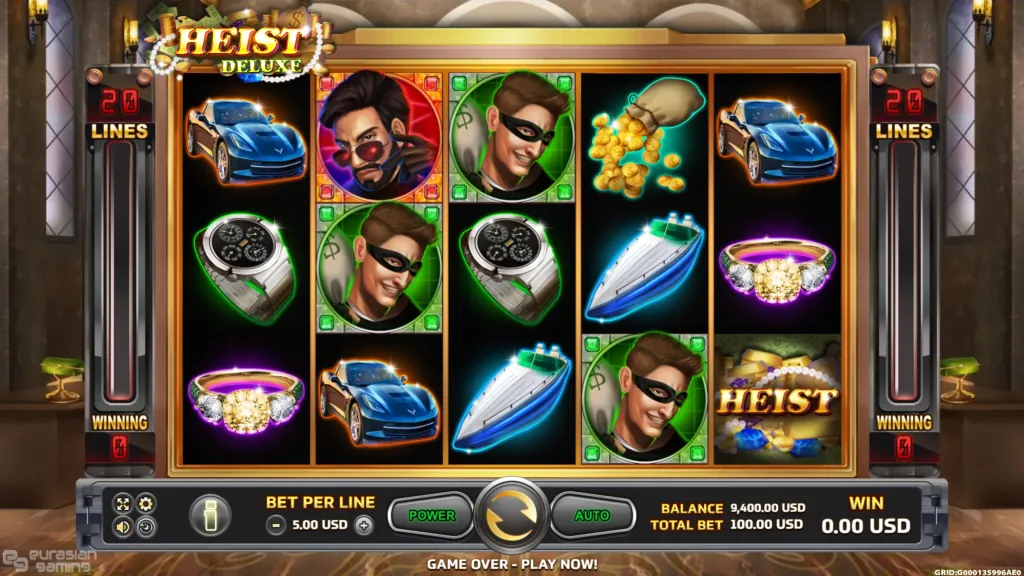 Heist Deluxe Slotxo pgslot 168 vip ฝาก ถอน