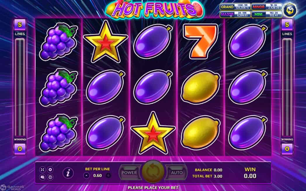 Hot Fruits Slotxo pgslot 168 vip ฝาก ถอน