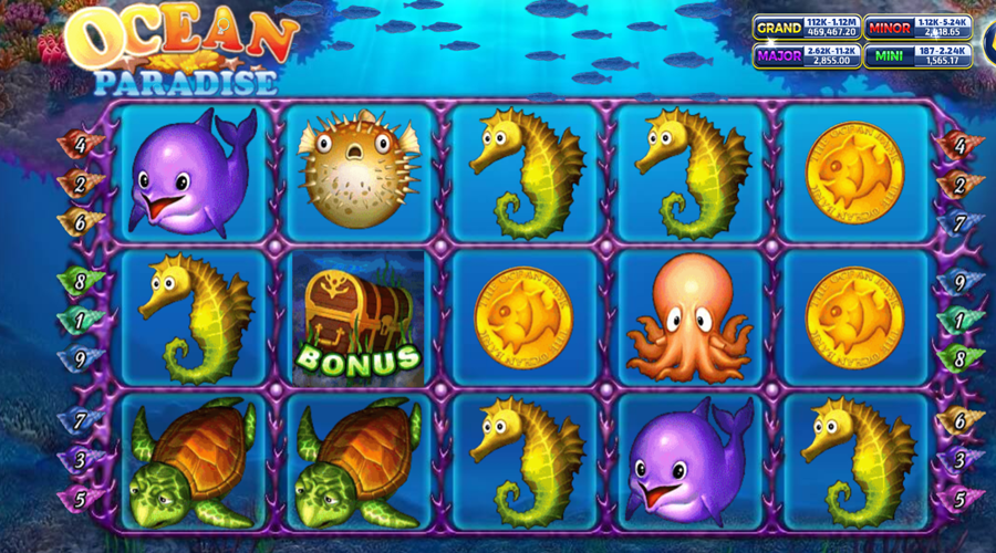 Ocean Paradise สล็อตค่าย slotxo pgslot 168 vip เว็บตรง
