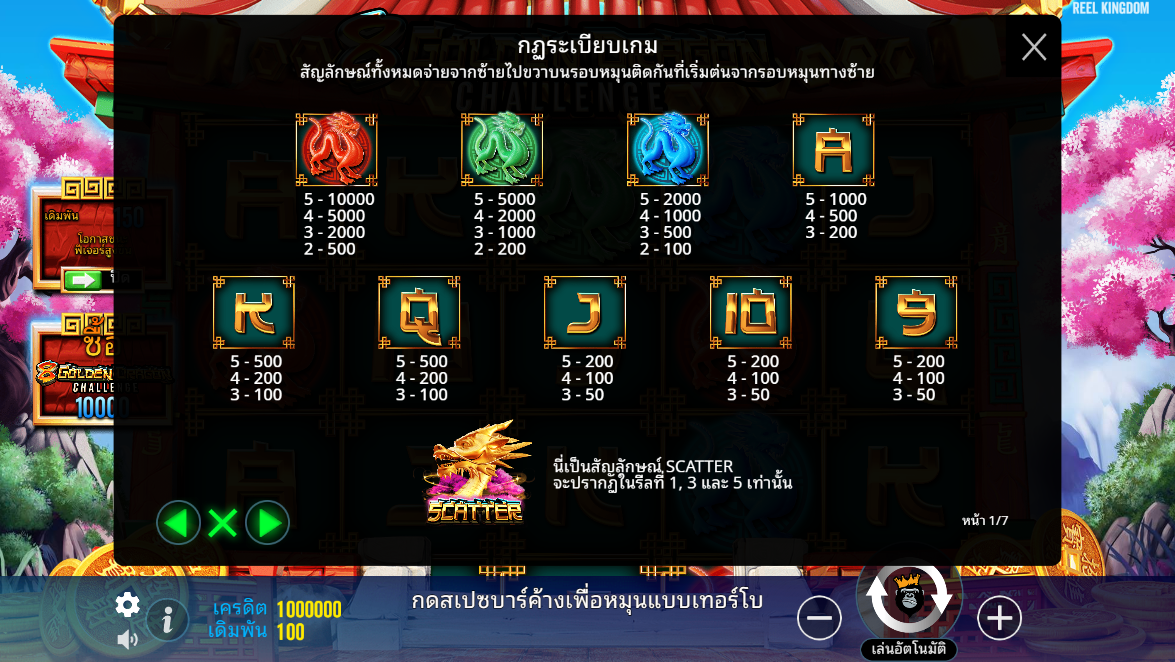 8 Golden Dragon Challenge Pragmatic Play Pgslot 168 vip ทางเข้า