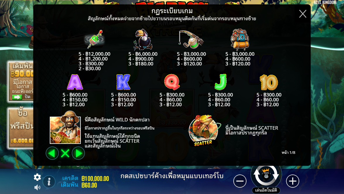 Big Bass Amazon Xtreme Pragmatic Play Pgslot 168 vip ทางเข้า