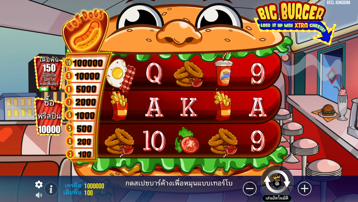 Big Burger Load it up with Xtra cheese Pragmatic Play Pgslot 168 vip ฟรีเครดิต