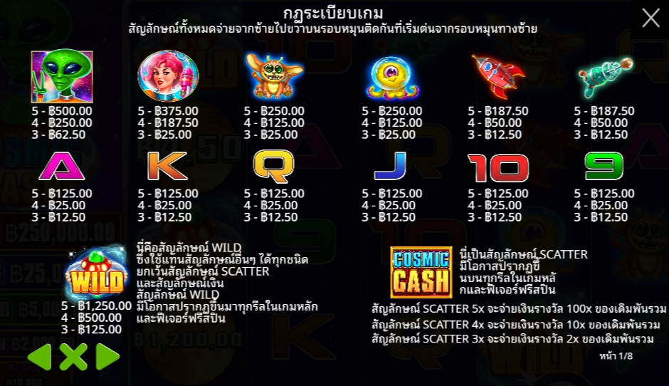 Cosmic Cash Pragmatic Play Pgslot 168 vip ทางเข้า