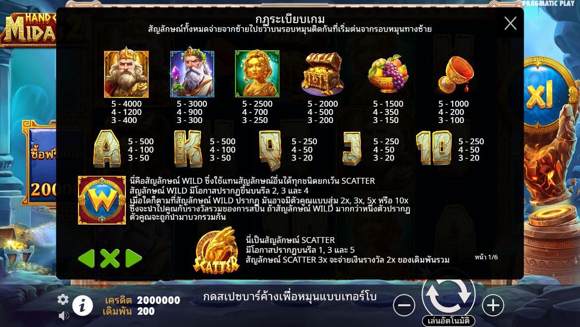 Hand of Midas 2 Pragmatic Play Pgslot 168 vip ทางเข้า