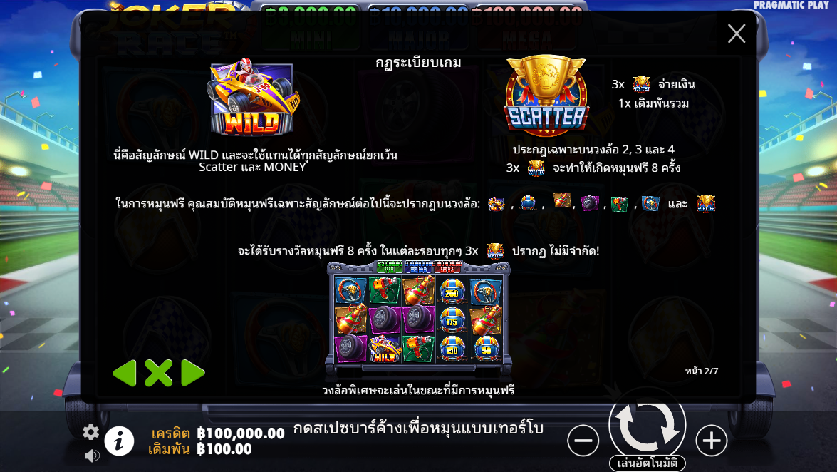 Joker Race Pragmatic Play pgslot 168 vip เว็บตรง