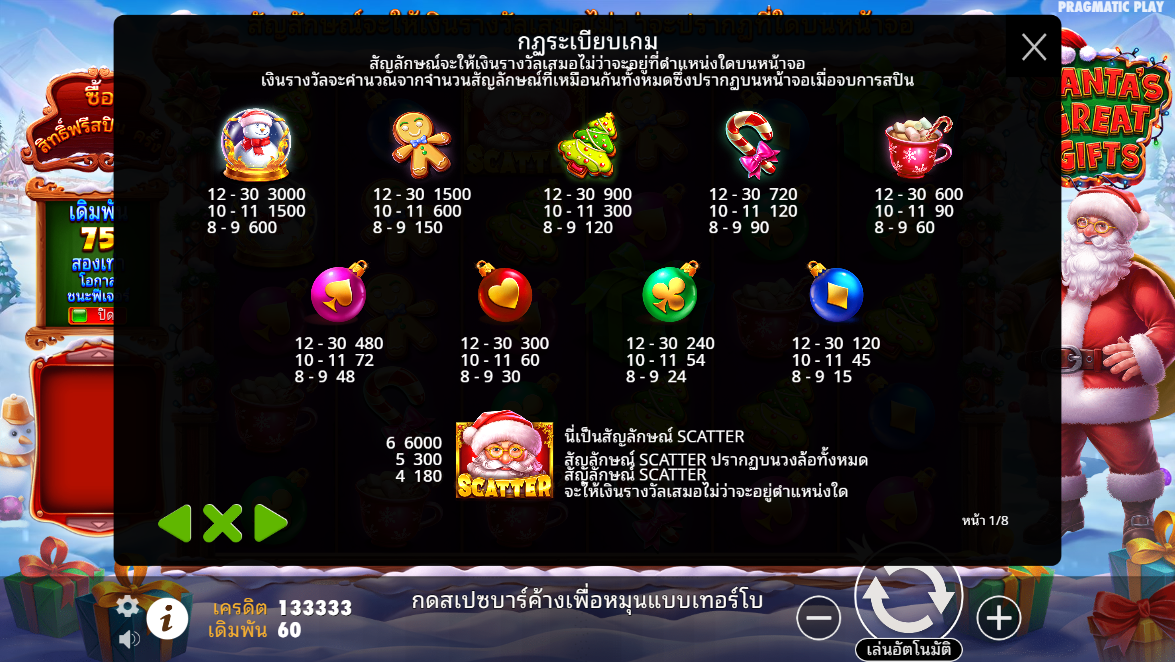 Santa’s Great Gifts Pragmatic Play Pgslot 168 vip ทางเข้า