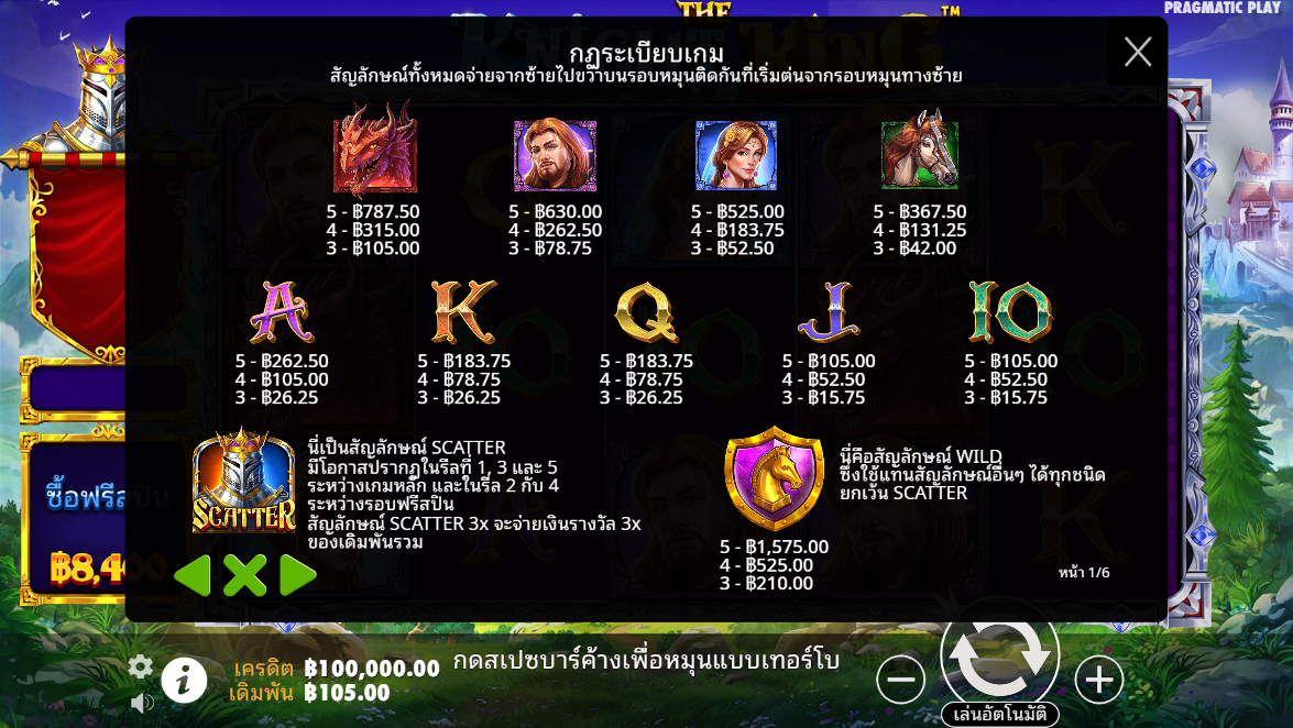 The Knight King Pragmatic Play Pgslot 168 vip ทางเข้า