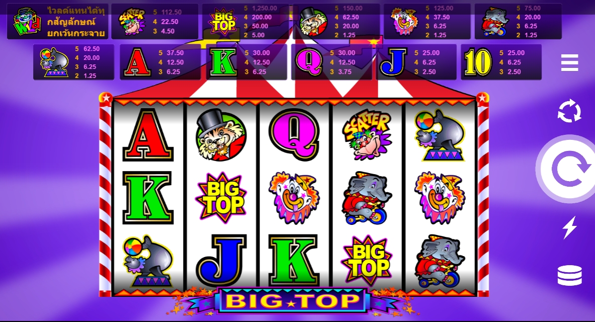 Big Top Microgaming pgslot 168 vip ฟรีเครดิต