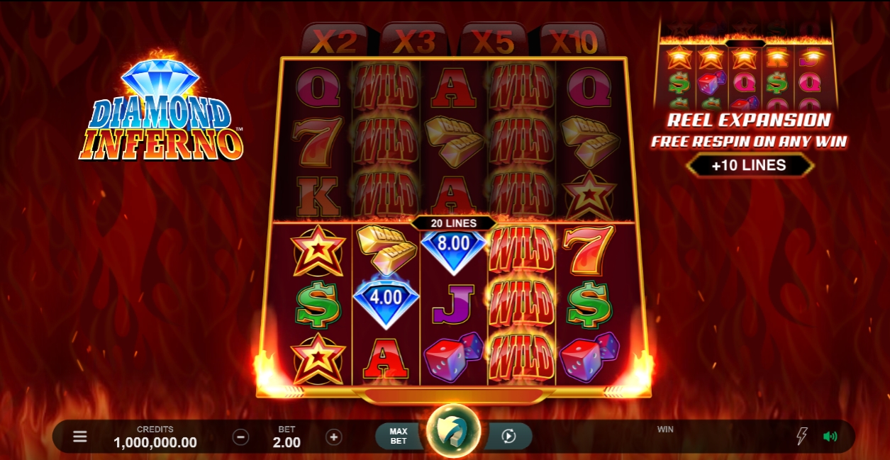 Diamond Inferno Microgaming pgslot 168 vip ทางเข้า