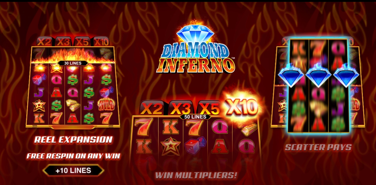 Diamond Inferno Microgaming pgslot 168 vip ฟรีเครดิต