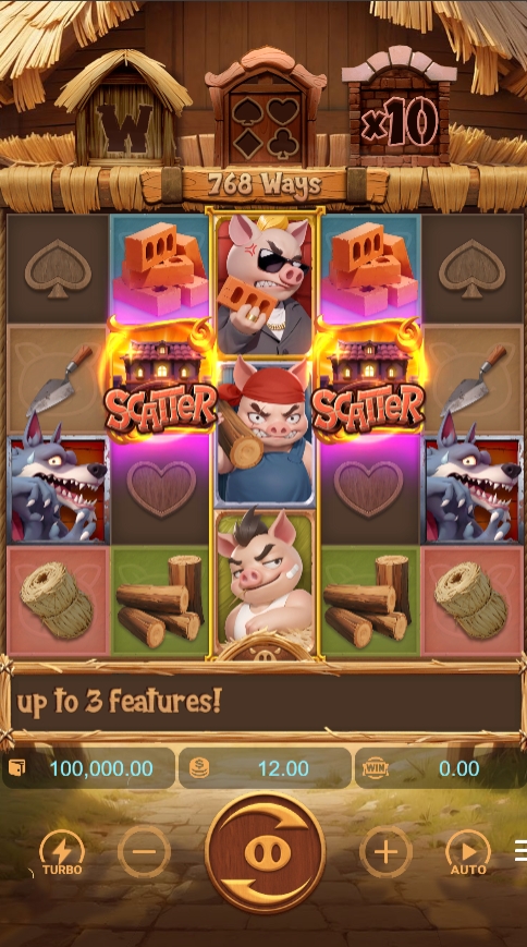 Three Crazy Piggies PG SLOT pgslot168 vip ทดลองเล่น