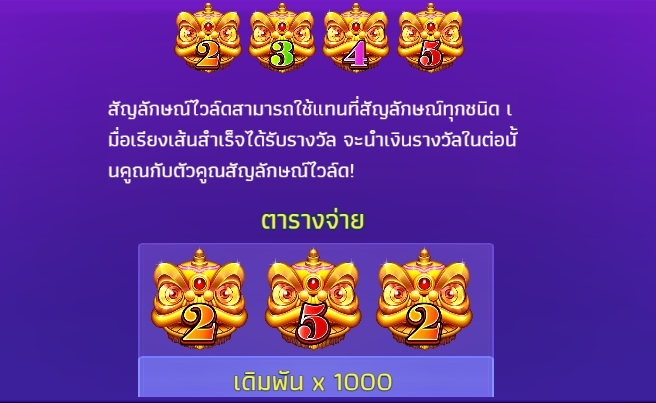 Fortune Lions 7 YGR Games pgslot168 vip เครดิตฟรี