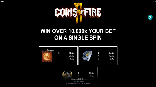 11 Coins of Fire Microgaming pgslot168 vip เครดิตฟรี