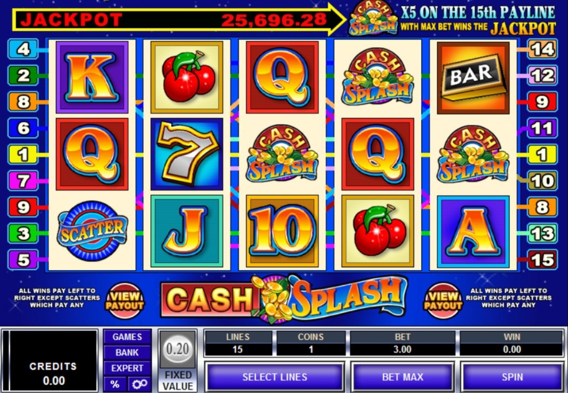 Cash Splash Microgaming pgslot168 vip ทดลองเล่น