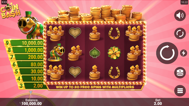 Coin Bash Microgaming pgslot168 vip ทดลองเล่น