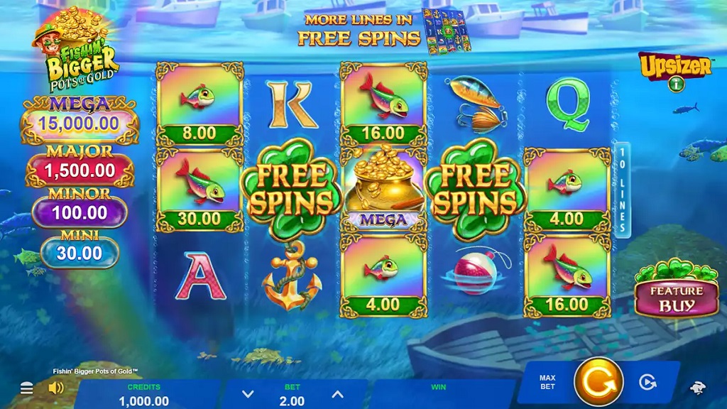 Fishin’ Bigger Pots of Gold Microgaming pgslot168 vip ทดลองเล่น