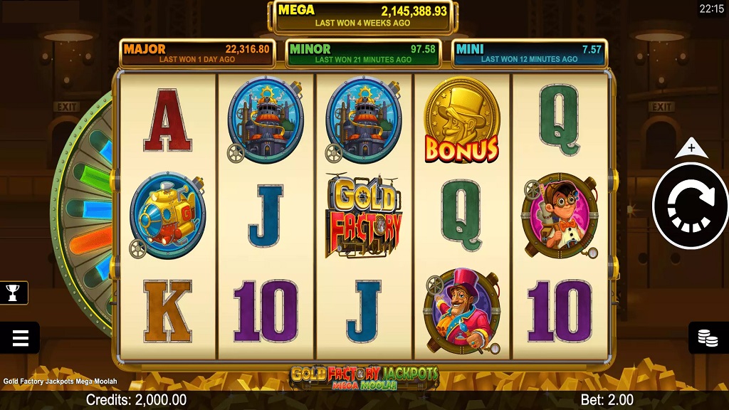 Gold Factory Jackpots Mega Moolah Microgaming pgslot168 vip ทดลองเล่น