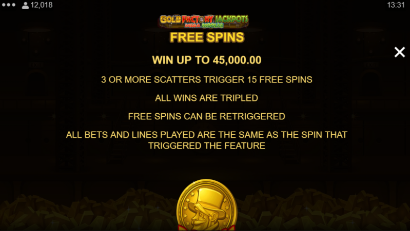 Gold Factory Jackpots Mega Moolah Microgaming pgslot168 vip เครดิตฟรี