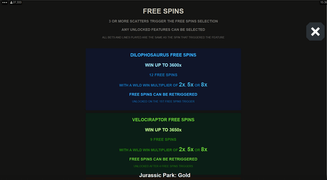 Jurassic Park Gold Microgaming pgslot168 vip ฝาก ถอน