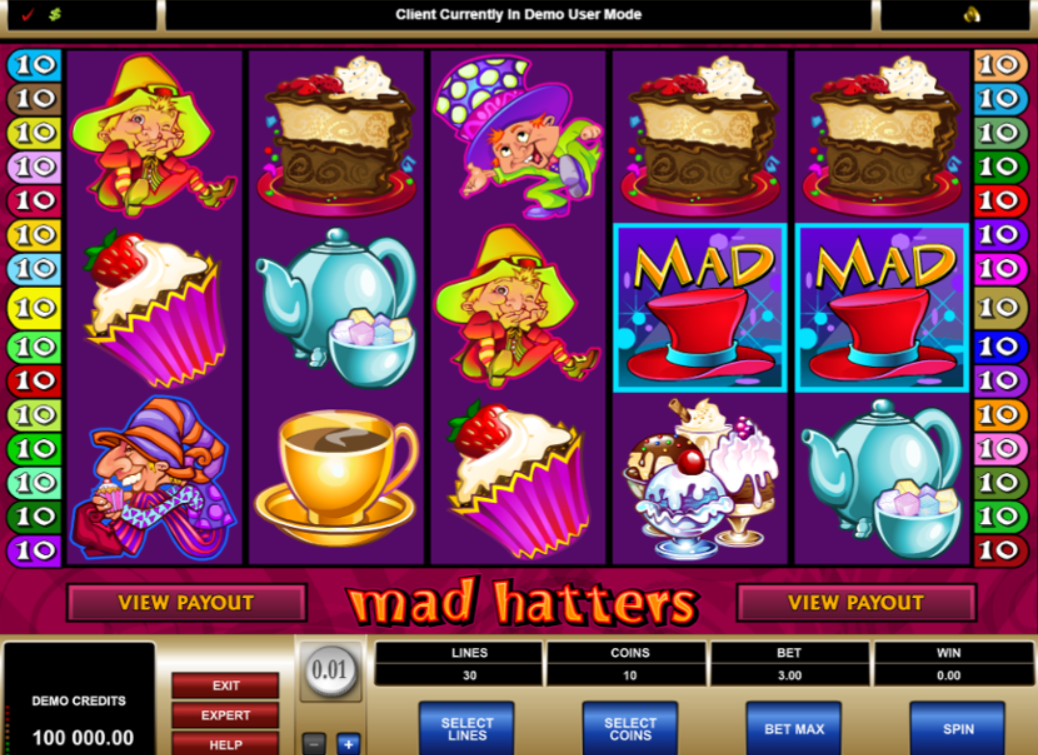 Mad Hatters Microgaming pgslot168 vip ทดลองเล่น