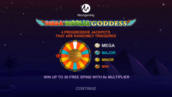 Mega Moolah Goddess Microgaming pgslot168 vip เว็บตรง