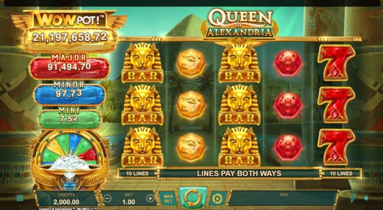 Queen of Alexandria WowPot Microgaming pgslot168 vip ทดลองเล่น