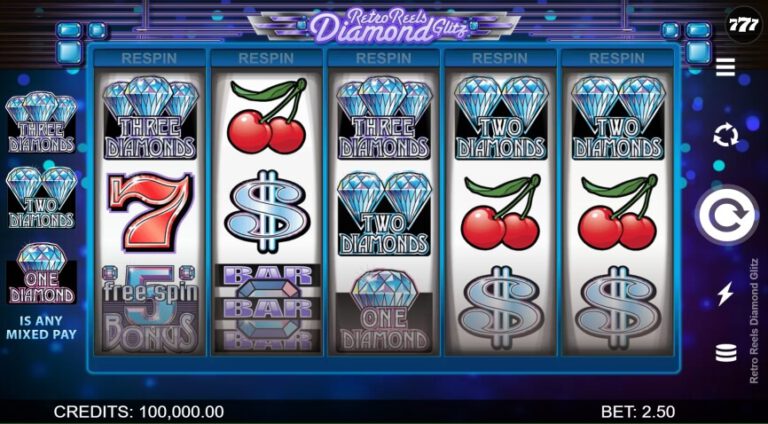 Retro Reels Diamond Glitz Microgaming pgslot168 vip ทดลองเล่น