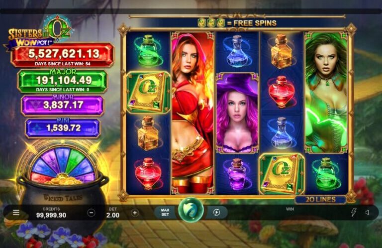 Sisters of Oz WowPot Microgaming pgslot168 vip ทดลองเล่น