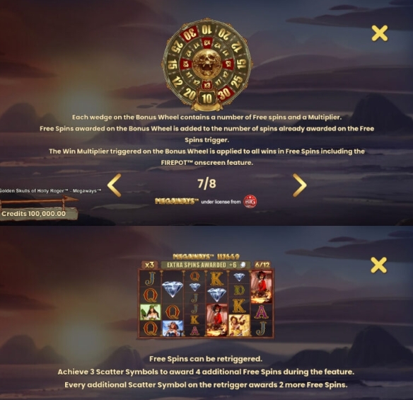 8 Golden Skulls of Holly Roger Microgaming pgslot168 vip เว็บตรง