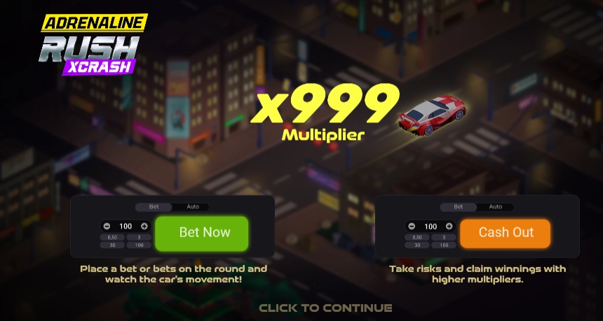 ADRENALINE RUSH XCRASH evoplay pgslot168 vip เครดิตฟรี