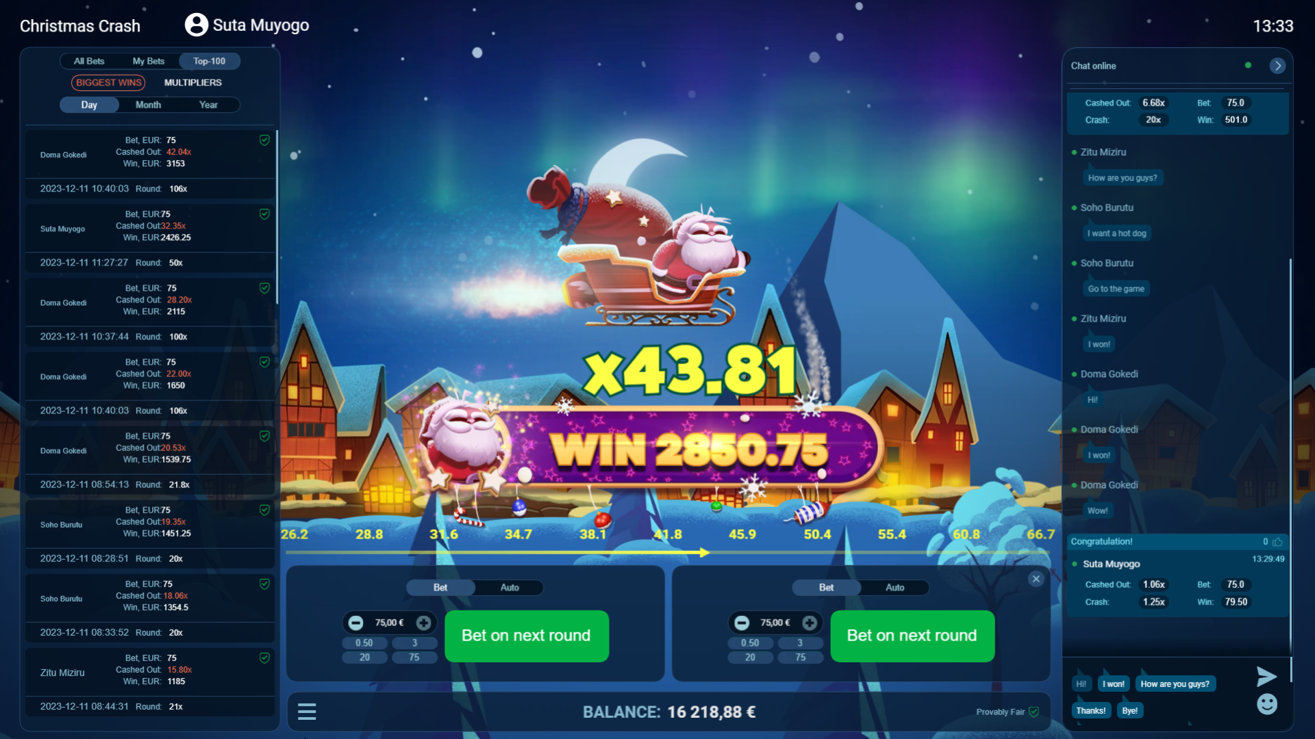 CHRISTMAS CRASH evoplay pgslot168 vip ทดลองเล่น