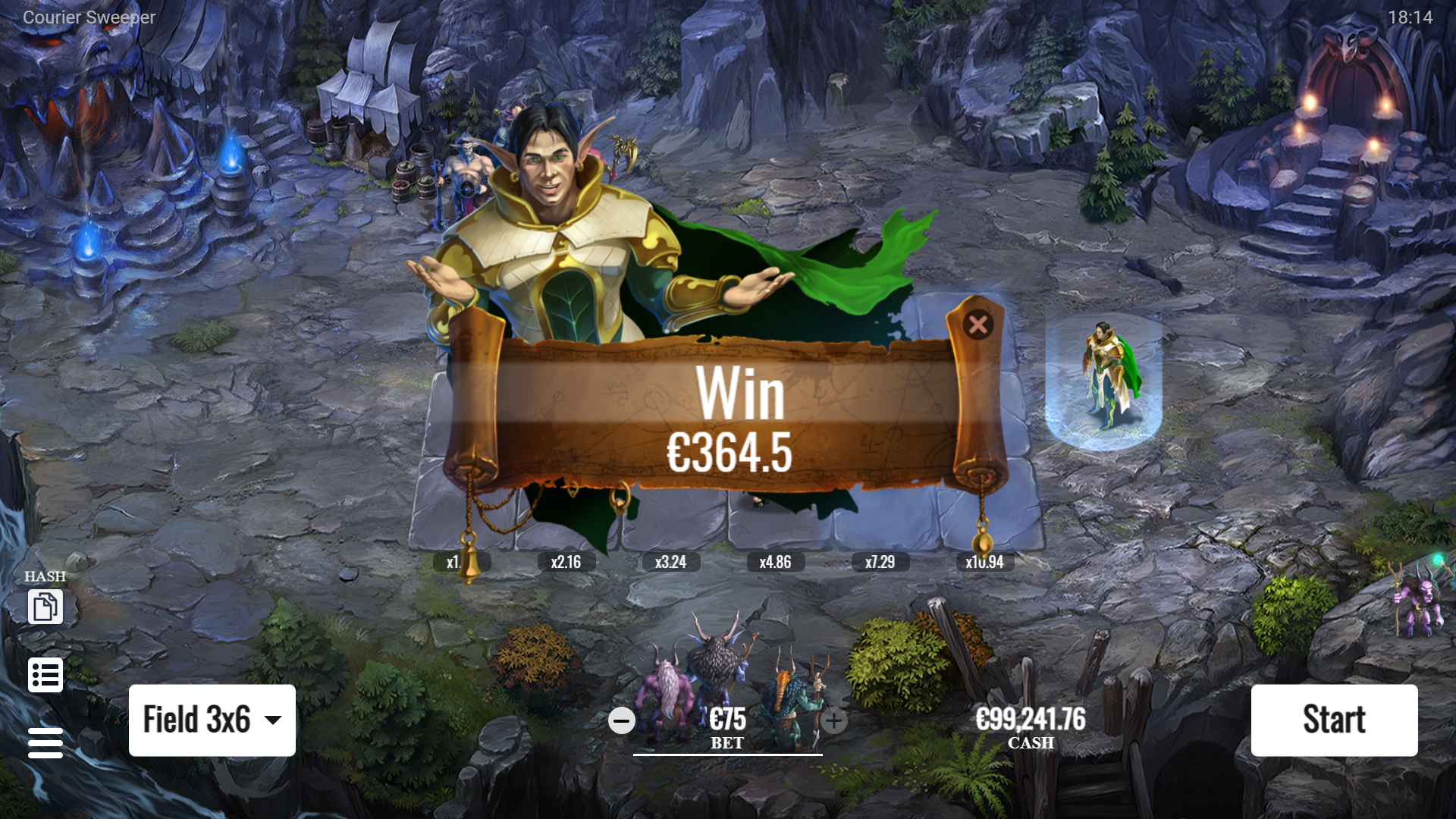COURIER SWEEPER evoplay pgslot168 vip เครดิตฟรี