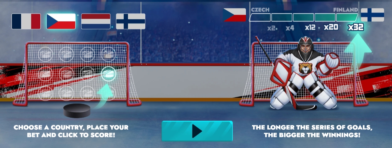 HOCKEY SHOOTOUT evoplay pgslot168 vip เครดิตฟรี