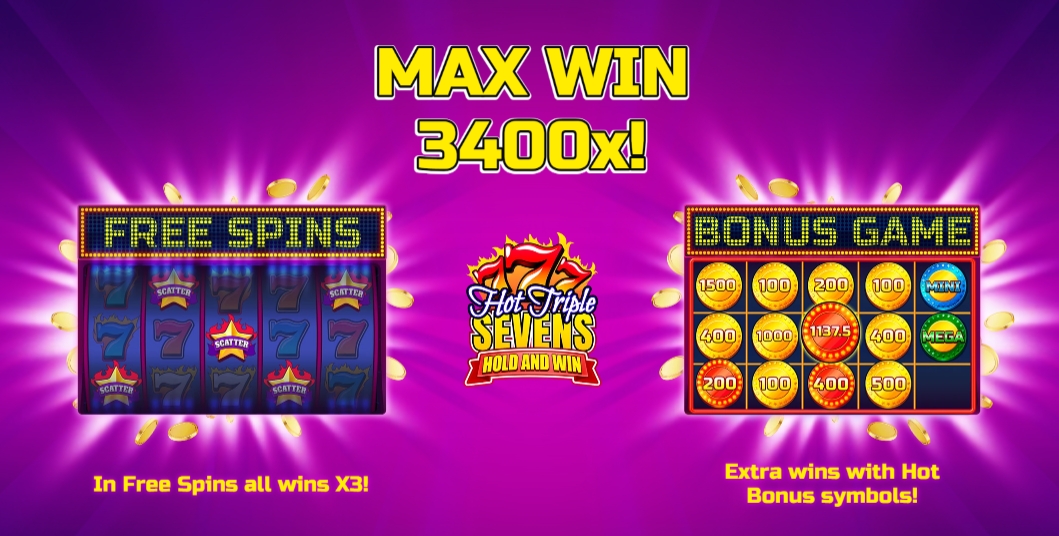 HOT TRIPLE SEVENS HOLD & WIN evoplay pgslot168 vip เครดิตฟรี