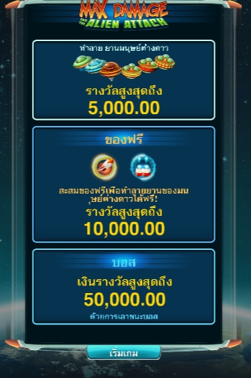 Max Damage and the Alien Attack Microgaming pgslot168 vip เครดิตฟรี