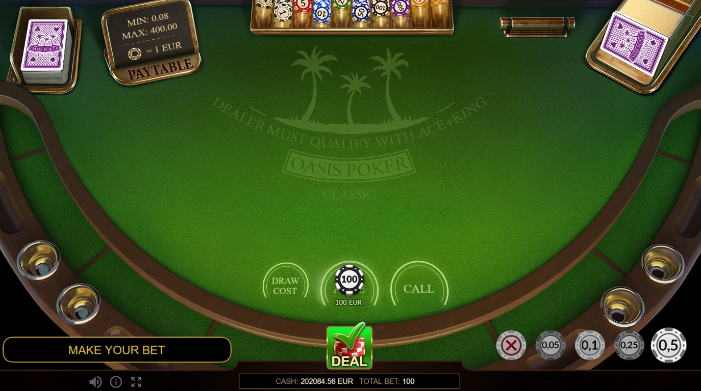 OASIS POKER CLASSIC evoplay pgslot168 vip เครดิตฟรี