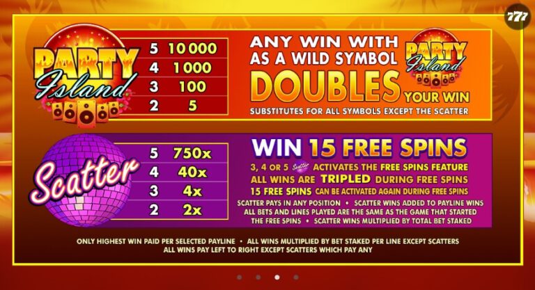 Party Island Microgaming pgslot168 vip เครดิตฟรี