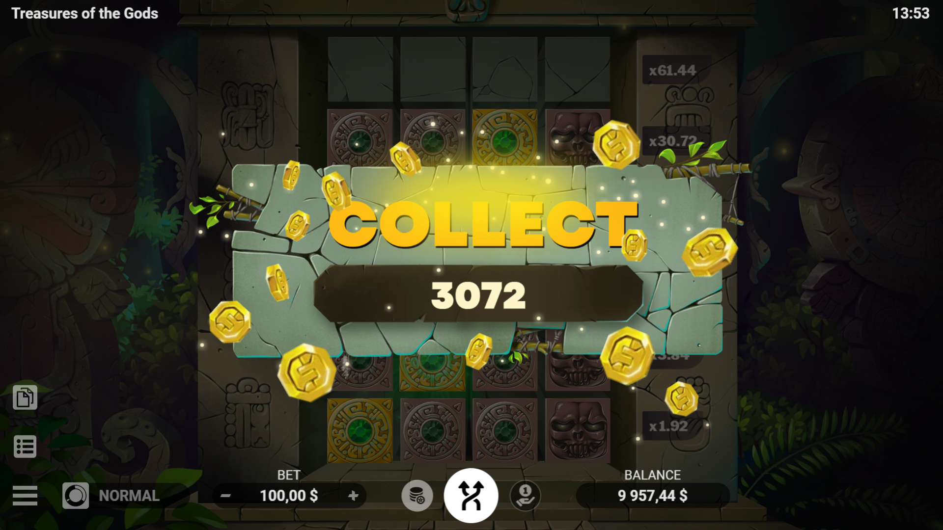 TREASURES OF THE GODS evoplay pgslot168 vip เครดิตฟรี